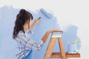 A girl doing House Painting Service in Dubai